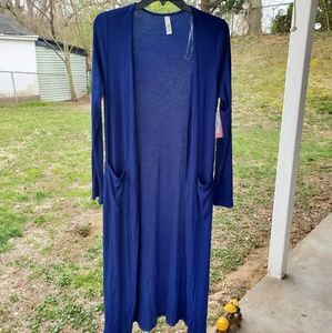 NWT blue duster